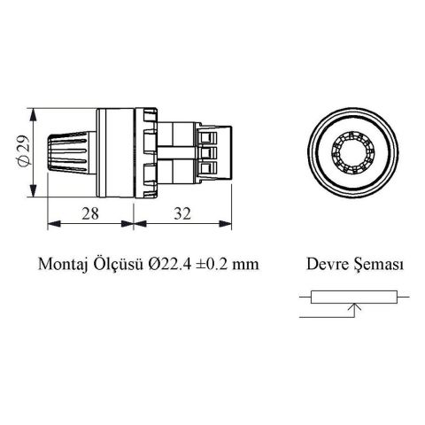 EMAS BPR01K B POTANSİYOMETRE 1K OHM