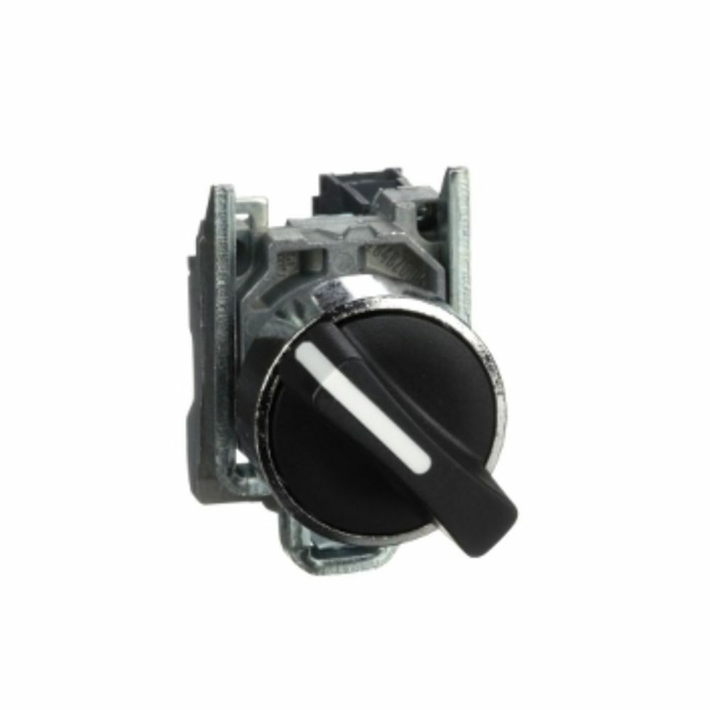 SCHNEIDER SİYAH EKSİKSİZ MANDAL BUTON ÇAP 22 2 KONUMLU YAYLI DÖNÜŞ 1NA 3389118124714