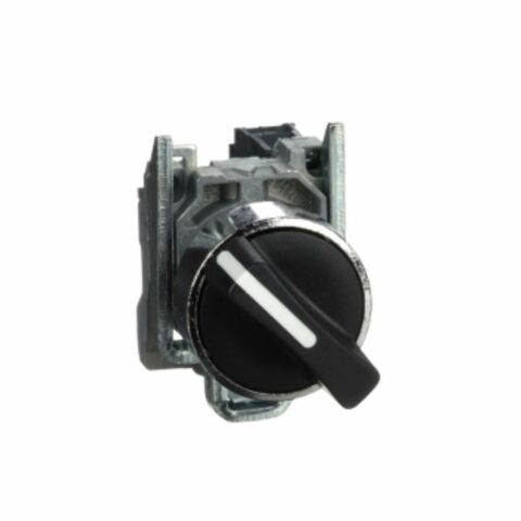 SCHNEIDER SİYAH EKSİKSİZ MANDAL BUTON ÇAP 22 2 KONUMLU YAYLI DÖNÜŞ 1NA 3389118124714