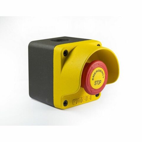 EMAS M1C200EE C SARI-GRİ METAL KUTU TEKLİ ACİL STOP EMNIYET 40MM