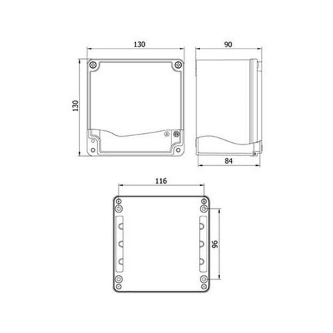 METE ENERJİ 130X130X90 ALÜMİNYUM BUAT 402511