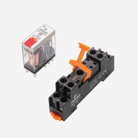 MOLWEX MLX-S212DC 2CO, 5A, 12V DC, LED+TEST BUTONLU SLİM RÖLE MOLWEX 060 090