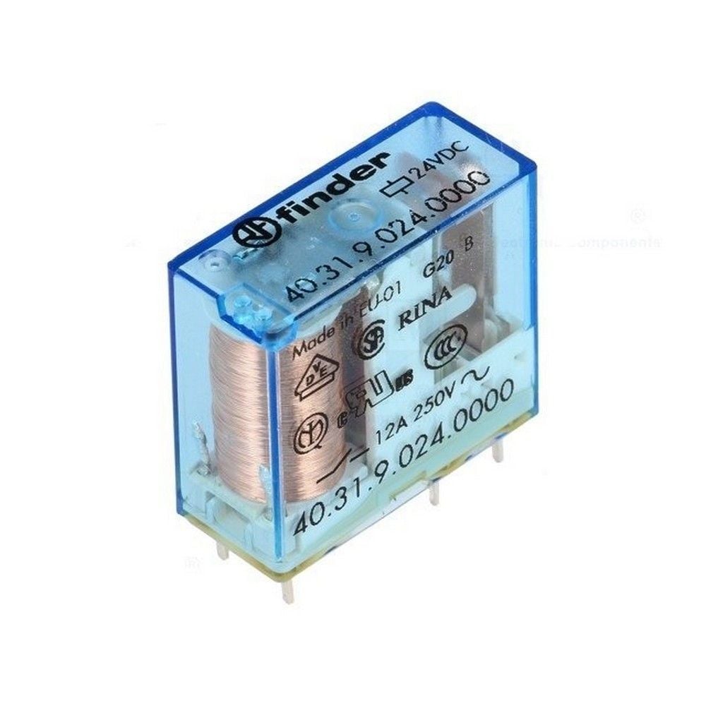 FINDER F.40.31.9.024.0000 MİNYA P.C.B. RÖL 1 CO-10A KONT 24V DC PİN:-3.5 MM
