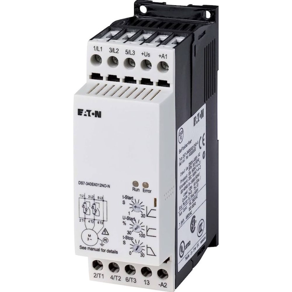 EATON DS7-340SX012N0-N SOFTSTARTER DS7, 24 V AC/DC, 12 A (2-FAZ TRİSTÖR KONTROLLÜ)