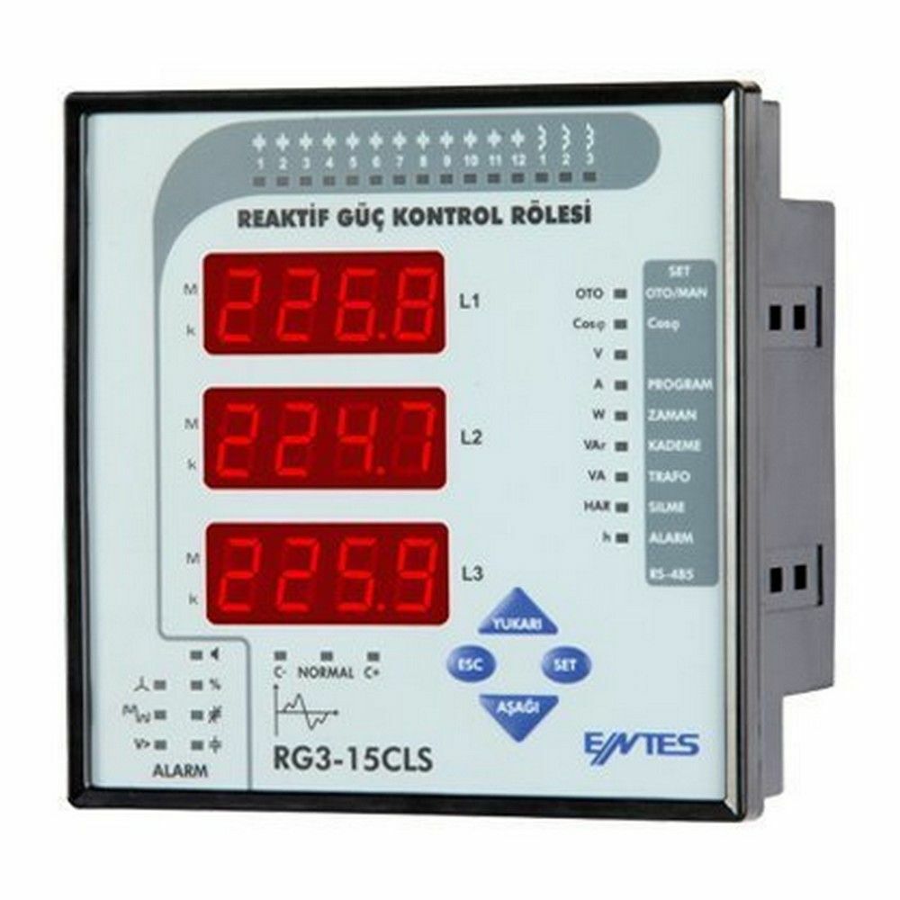 ENTES M2156 RG3-15CS REAKTİF GÜÇ KONTROL RÖLESİ