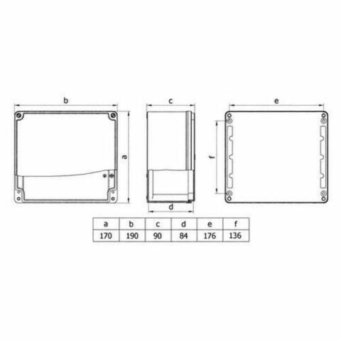 METE ENERJİ 170X190X90 ALÜMİNYUM BUAT 402518