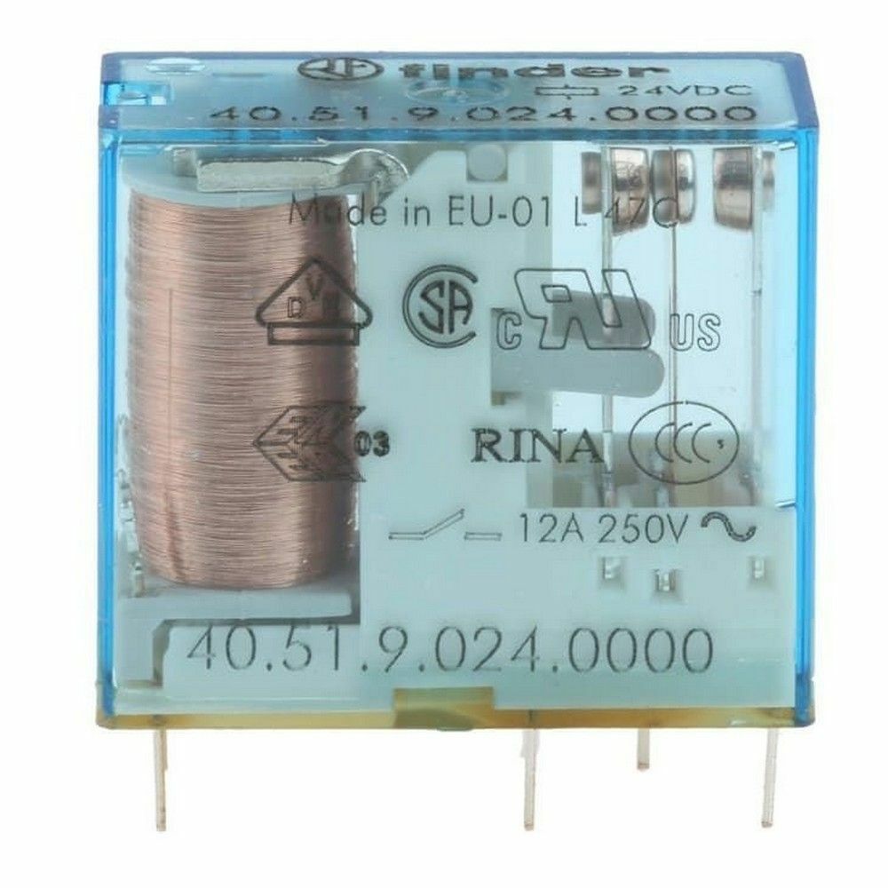 FINDER F.40.51.9.024.0000 MİNYA P.C.B. RÖL 1 CO-10A KONT 24V DC PİN:İ-5 MM