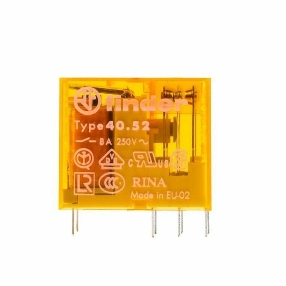 FINDER F.40.52.8.230.0000 MİNYA P.C.B RÖL 2 CO-8A KONTA 230V AC PİN:-5 MM