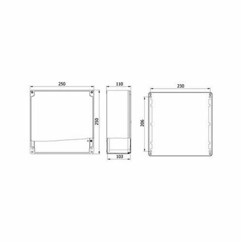 METE ENERJİ 250X250X110 ALÜMİNYUM BUAT 402524