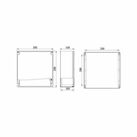 METE ENERJİ 250X250X110 ALÜMİNYUM BUAT 402524