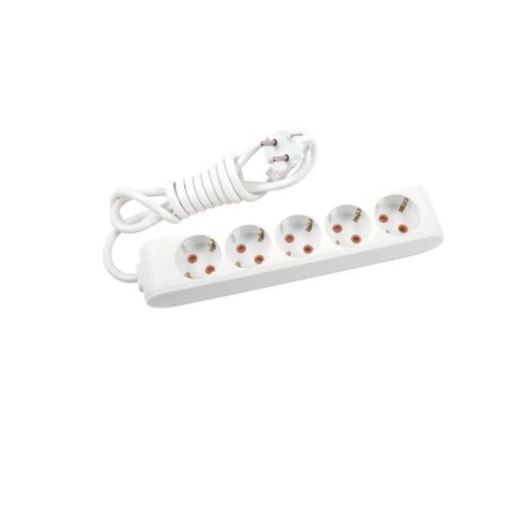 VİKO 90113503 MULTİ-LET BESLİ GRUP PRİZ TOPRAKLİ ÇOCUK KORUMALİ KABLOLU 3 METRE BEYAZ