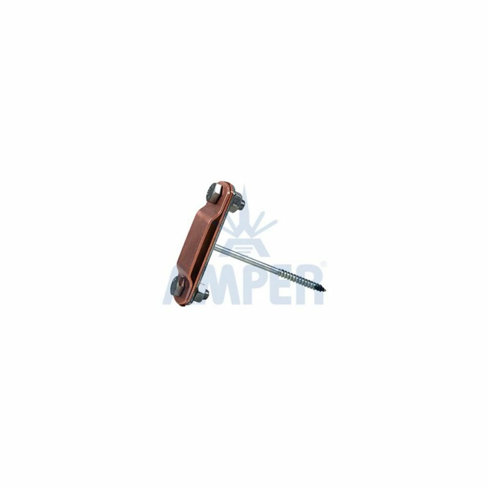 AMPER AE 14401 DUVAR KROŞE ÇELİK VİDA BAKIR 2X50 MM2 DIŞ YILDIRIMLIK SİSTEMİ