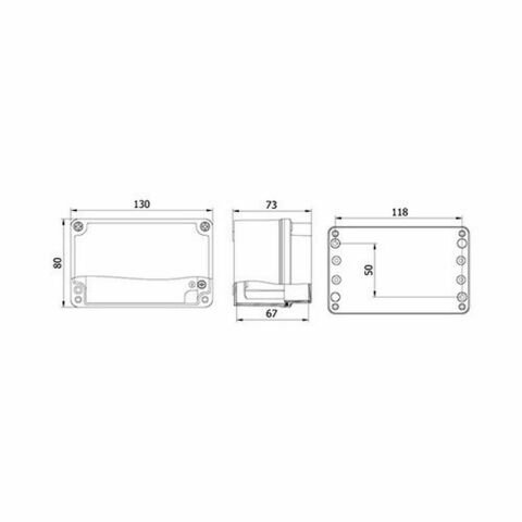 METE ENERJİ 80X130X73 ALÜMİNYUM BUAT DERİN KAPAK 402555