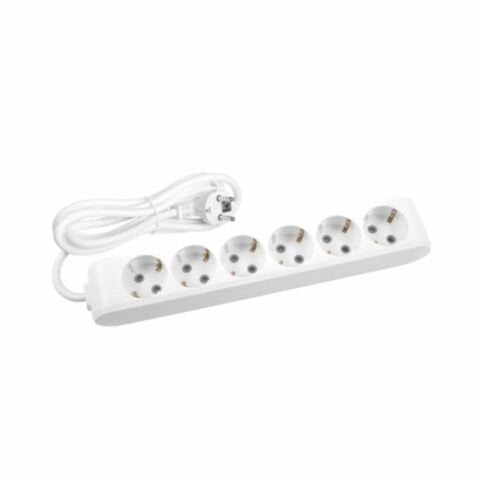 VİKO 90113602 MULTİ-LET ALTİLİ GRUP PRİZ TOPRAKLİ ÇOCUK KORUMALİ KABLOLU 2 METRE BEYAZ