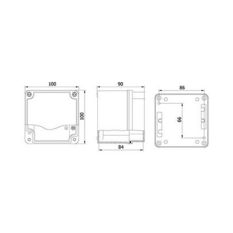 METE ENERJİ 100X100X90 ALÜMİNYUM BUAT DERİN KAPAKLI 402556