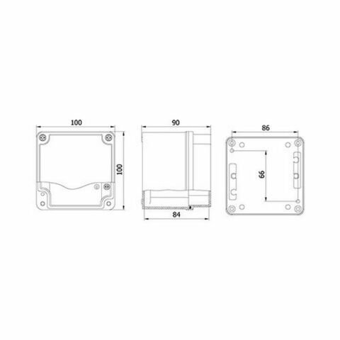 METE ENERJİ 100X100X90 ALÜMİNYUM BUAT DERİN KAPAKLI 402556