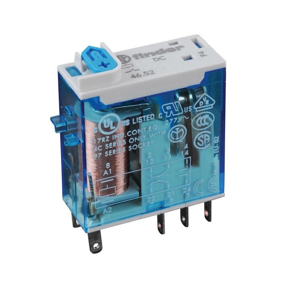 FINDER F.46.52.8.048.0054 2 CO 8A 48 VAC LED