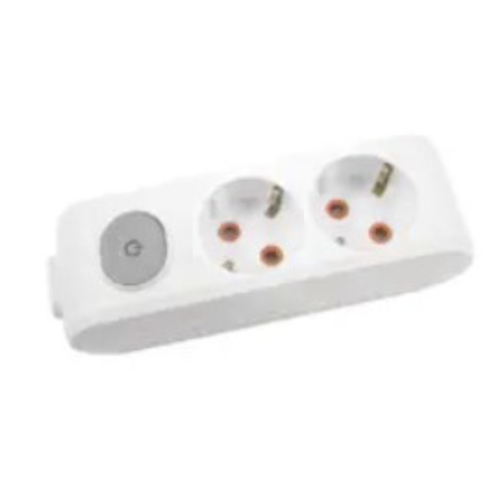 VİKO 90117200 MULTİ-LET 2'Lİ ANAHTARLI TOPRAKLI GRUP PRİZ KLEMENSLİ