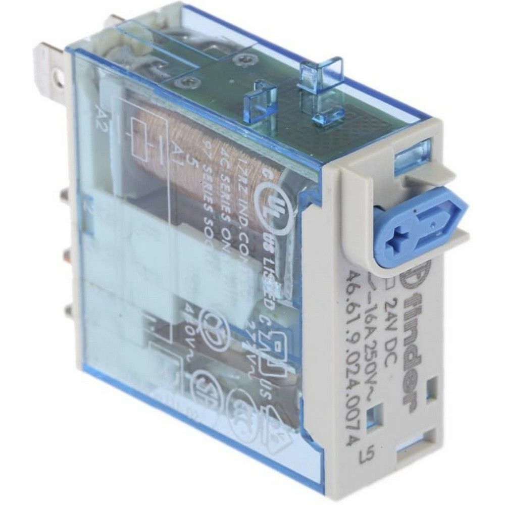 FINDER F.46.61.9.024.0074 SOKET TİPİN AGNİ 1CO 16A 24VDC MERK KLT+GÖS+ÇİFTLED