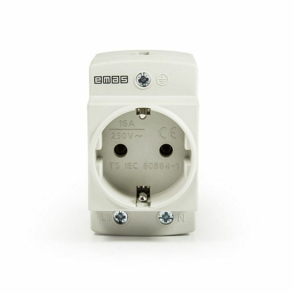 EMAS 2P+E RAY TİPİ PRİZ 16A GRİ