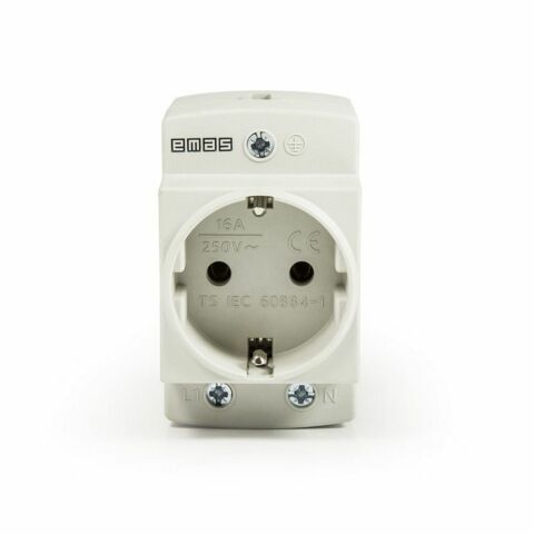 EMAS 2P+E RAY TİPİ PRİZ 16A GRİ