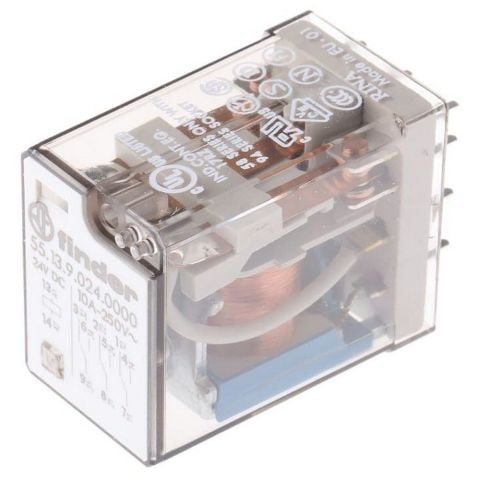 FINDER F.55.13.9.024.0000 GENEL KULLANIM 3 CO 10 A KONT 24V DC