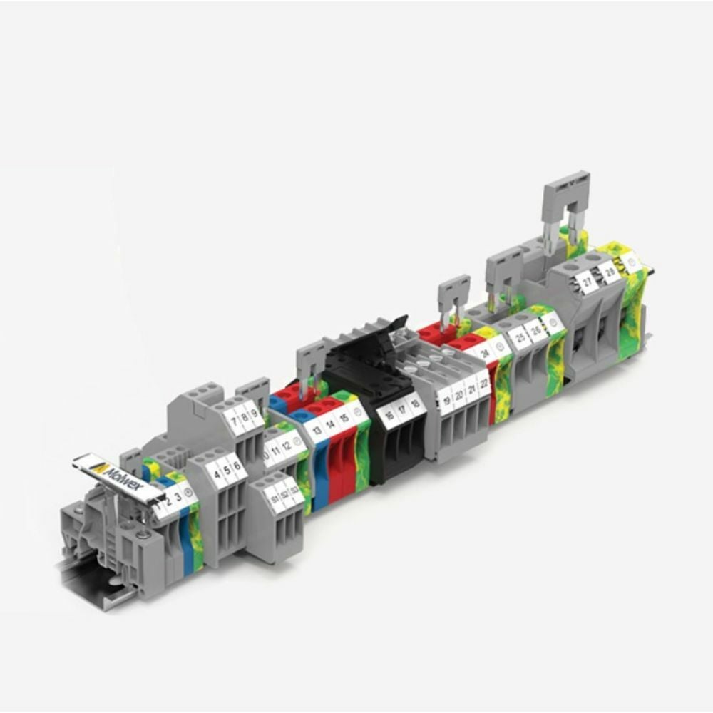 MOLWEX DC2.5 2.5 MM², BEYAZ, VİDALI, 1 GİRİŞ-1 ÇIKIŞ KLEMENS MOLWEX 150 006