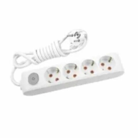 VİKO 90117402 MULTİ-LET DÖRTLÜ GRUP PRİZ ANAHTARLİ TOPRAKLİ ÇOCUK KORUMALİ KABLOLU 2 METRE BEYAZ