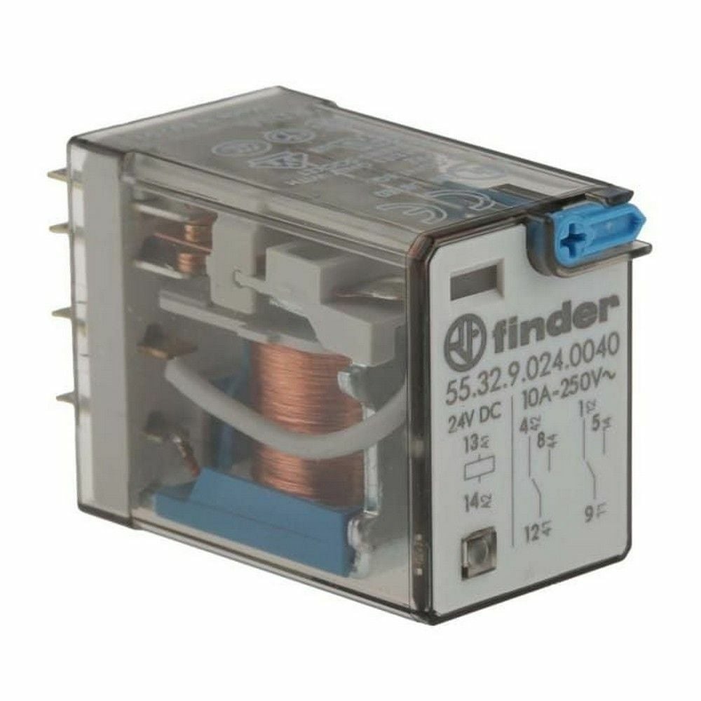 FINDER F.55.32.9.024.0040 GENELKULLANIMLI 2 CO-10 A KONTAKLI 24V DC