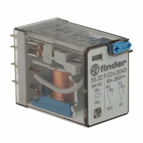 FINDER F.55.32.9.024.0040 GENELKULLANIMLI 2 CO-10 A KONTAKLI 24V DC