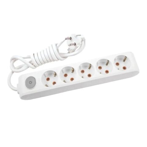 VİKO 90117503 MULTİ-LET BESLİ GRUP PRİZ ANAHTARLİ TOPRAKLİ ÇOCUK KORUMALİ KABLOLU 3 METRE BEYAZ