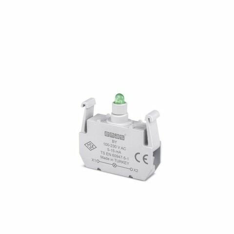 EMAS BY B SİNYAL YEŞİL LED'Lİ BLOK 100-230 V AC