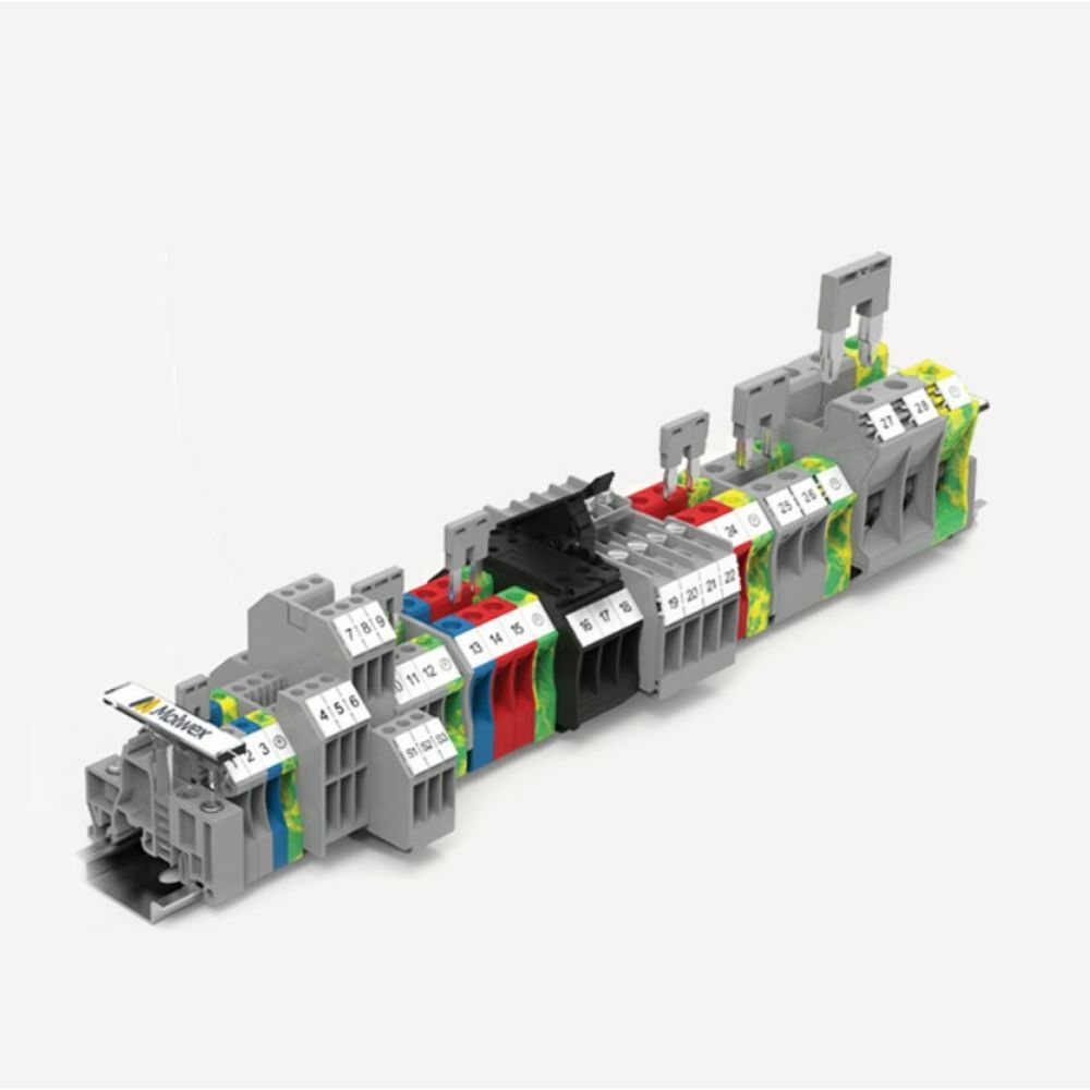 MOLWEX DC4 4 MM², SARI, VİDALI, 1 GİRİŞ-1 ÇIKIŞ KLEMENS MOLWEX 150 013