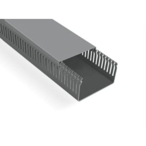 MUTLUSAN 100X60 KABLO KANALI (DELİKLİ) (GRİ) (16 METRE)