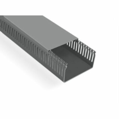 MUTLUSAN 100X60 KABLO KANALI (DELİKLİ) (GRİ) (16 METRE)