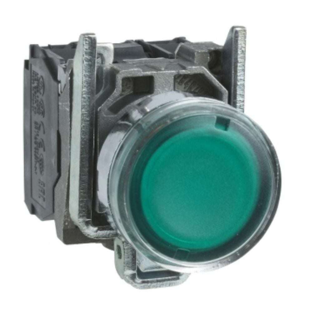 SCHNEIDER IŞIKLI YAYLI BUTON YEŞİL 22 MM 250V BESLEMELİ AMPULSÜZ 3389110887297