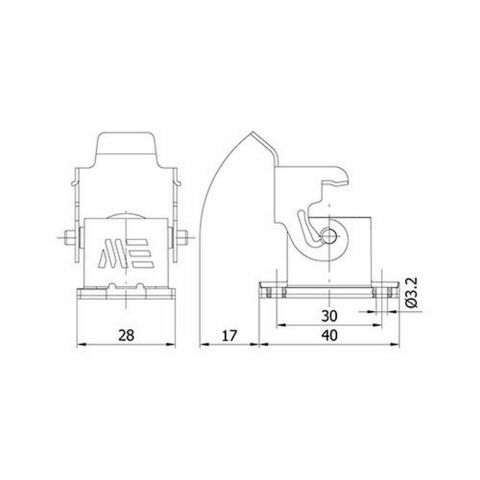 METE ENERJİ 4X10A. ÇOKLU MAKİNE PRİZİ METAL MANDALLI 403001S