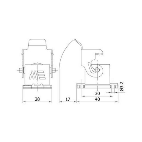 METE ENERJİ 4X10A. ÇOKLU MAKİNE PRİZİ METAL MANDALLI 403001S