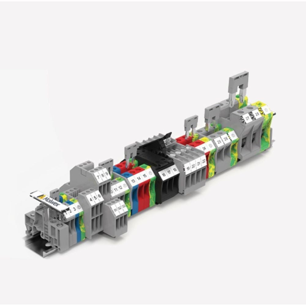 MOLWEX DC4 4 MM², KAHVERENGİ, VİDALI, 1 GİRİŞ-1 ÇIKIŞ KLEMENS MOLWEX 150 018