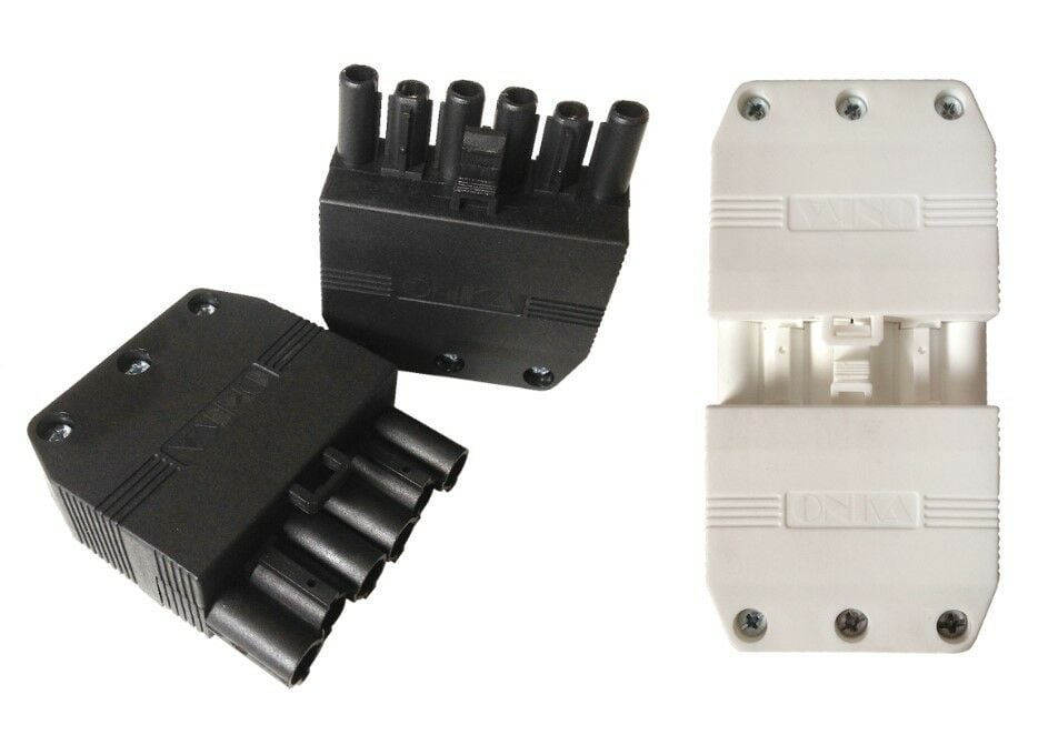 ONKA NO:1 6LI SOKET KLEMENS BAĞLANTI APARATI SİYAH ONKA-5063