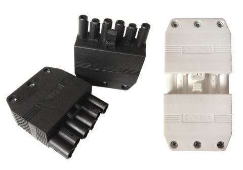 ONKA NO:1 6LI SOKET KLEMENS BAĞLANTI APARATI SİYAH ONKA-5063