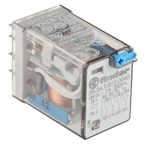 FINDER F.55.34.9.012.0040 GENEL KULLANIM 4CO 10A KONT 12V