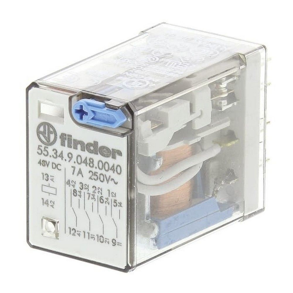 FINDER F.55.34.9.048.0040 GENEL KULLANIMLI 4CO 10A KONT 48 DC