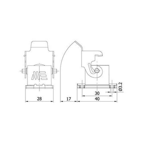 METE ENERJİ 5X10A. ÇOKLU MAKİNE PRİZİ METAL MANDALLI 403010S