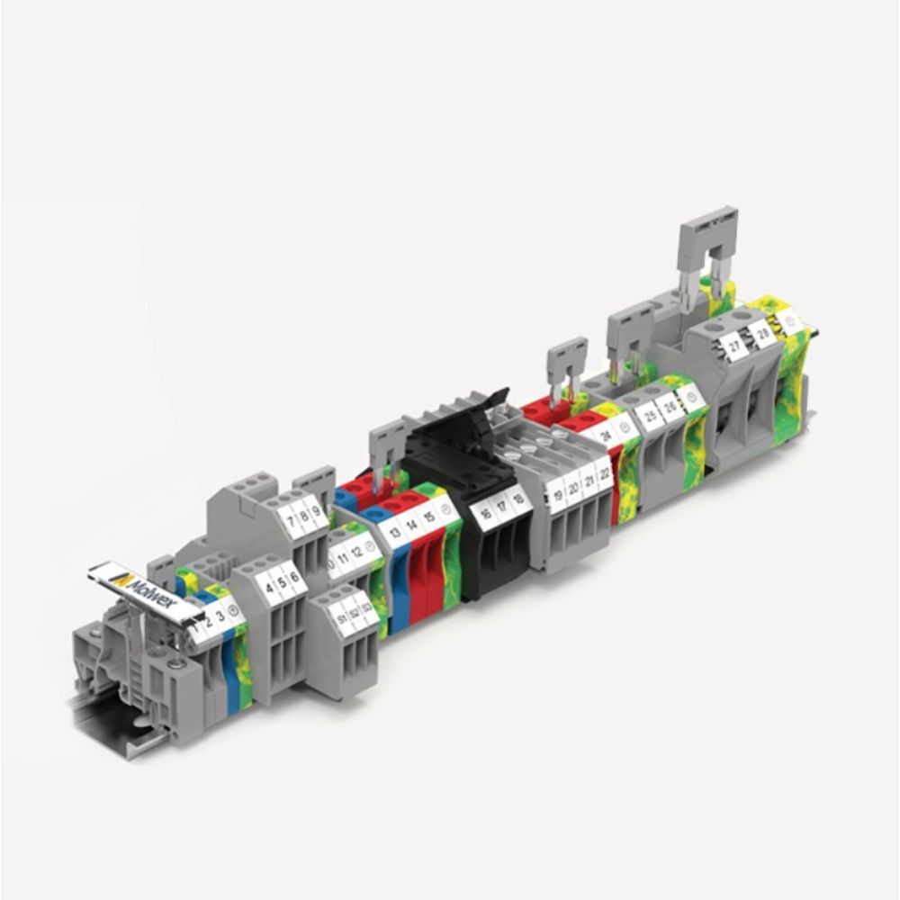 MOLWEX DC16 16 MM², MAVİ, VİDALI, 1 GİRİŞ-1 ÇIKIŞ KLEMENS MOLWEX 150 041