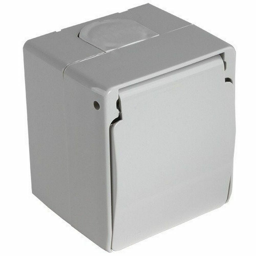 MUTLUSAN NEMLİYER GRİ KAPAKLI TOPRAKLI PRİZ