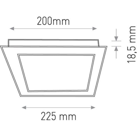 FUJİ LED 18W SMD LEDLİ KARE PANEL LED-FUJİLD