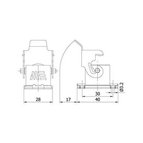 METE ENERJİ 5X10A. ÇOKLU MAKİNE PRİZİ METAL MAN.ARKA GİRİŞLİ 403011S