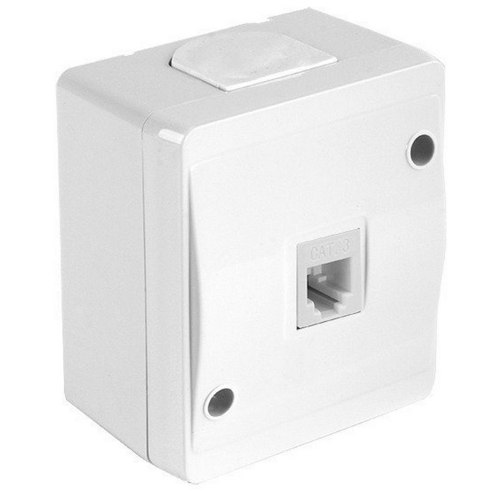 MUTLUSAN TELEFON PRİZİ 1XRJ12 NEMLİYER BEYAZ