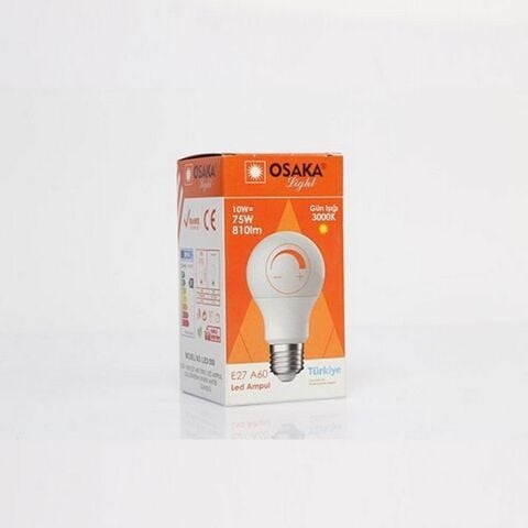 OSAKA 10W 230V E27 A60 DİMLİ LED AMPUL 3000K